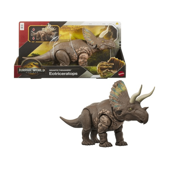 Jurassic World Gigantic Thrashers Eotriceratops Dinosaurusfiguur 35.5cm
