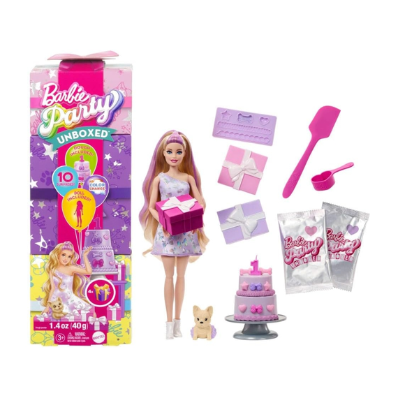 Barbie Party Unboxedt Pop Met 10 Verrassingen