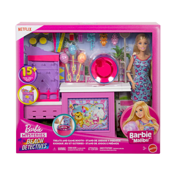 Barbie Mysteries Beach Detectives Pop Speelset Kraampje Met Accessoires