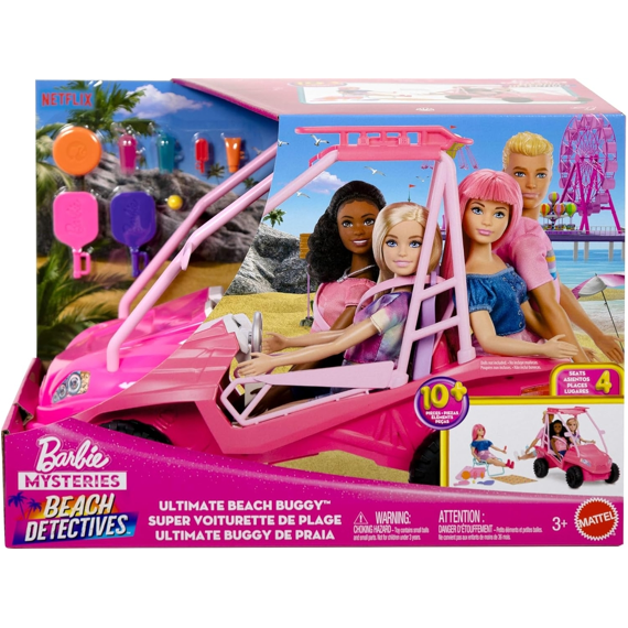 Barbie Mysteries Beach Detectives Ultimate Beach Buggy Pop Met Voertuig En Accessoires