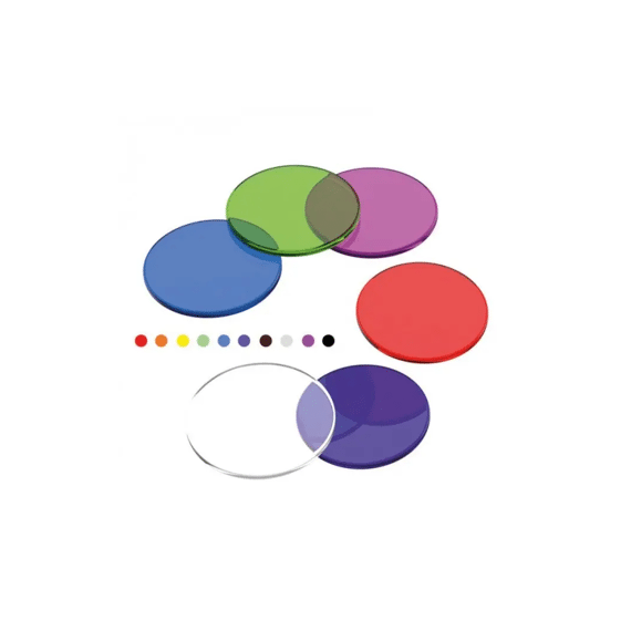 Transparent Disks. 6 Colours