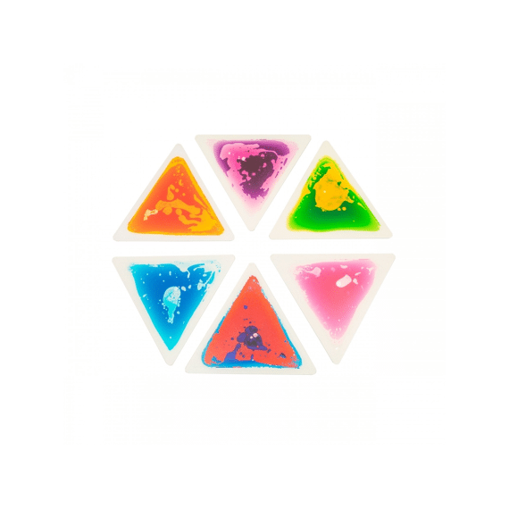 Sensory Liquid Floor Tiles. Hexagon Puzzle. 33 X 33cm. Set Of 6 Pcs.