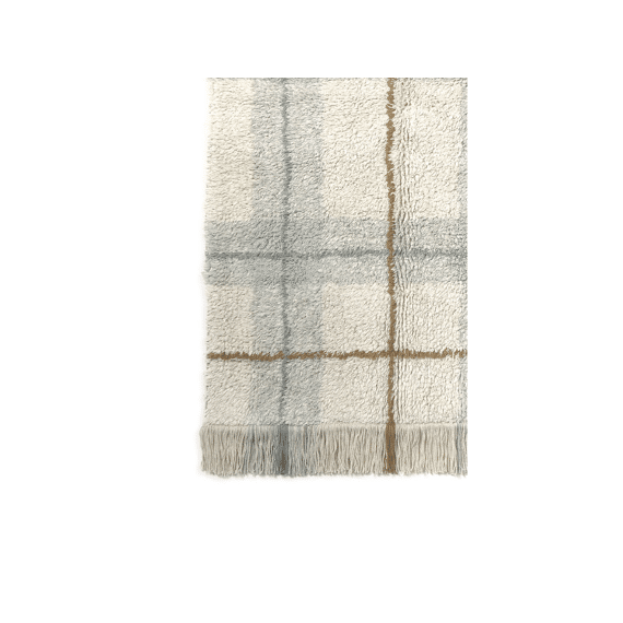 Lorena Canals Tapijt Tartan Blue Sage 90x120cm