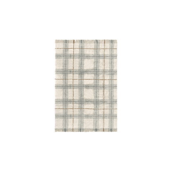 Lorena Canals Tapijt Tartan Blue Sage 90x120cm