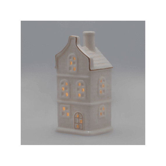 Huis Led Donte M Goud 7x7x13,5cm