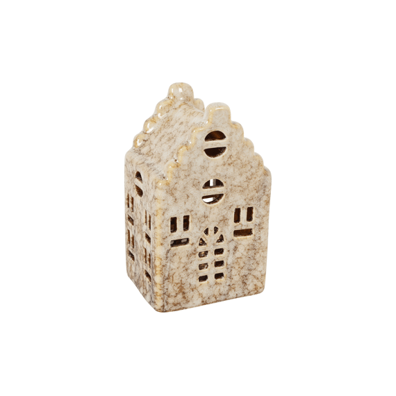 Huis Led Donte S Goud 6x5,5x10cm