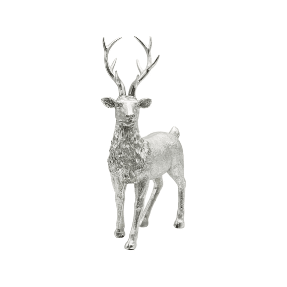 Decoratieve Figuur Hert Op Base Berit M Ggrijs 14x10,5x29cm