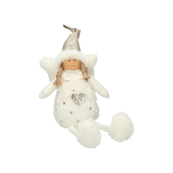 Decoratieve Figuur Engel Silvi L Met Bungelbenen 14,11,37cm