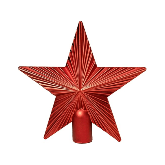 Kerstster Spike S Rood 27x27cm