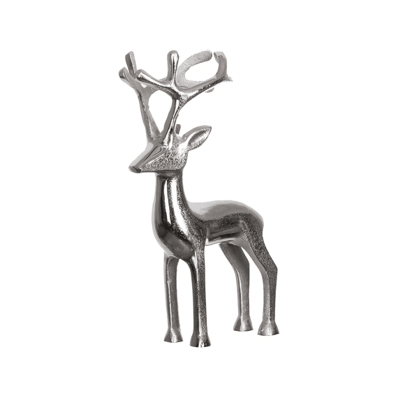 Decoratieve Figuur Hert Zen L Grijs 25,5x15x41cm