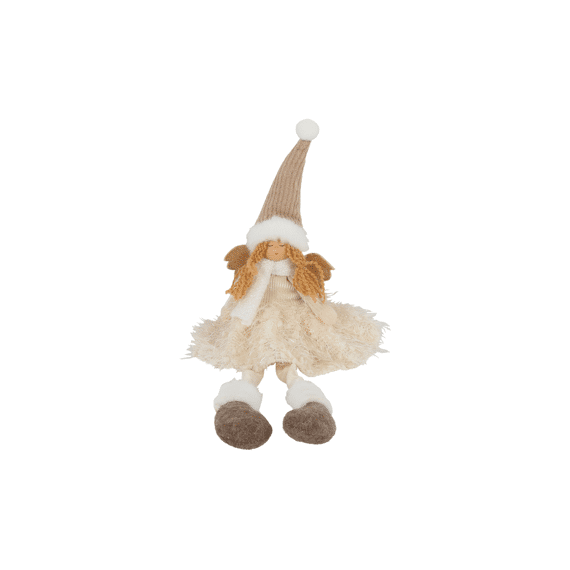 Decoratieve Figuur Engel Silvi S Met Bungelbenen 13,5x9x31cm