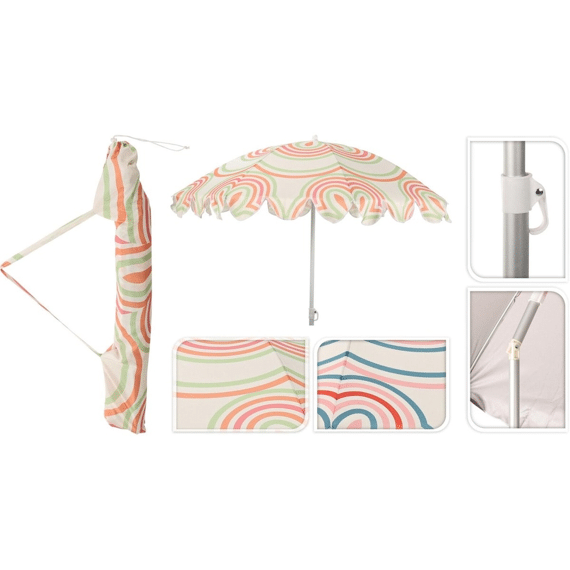 Strandparasol D 160cm 2ass Des