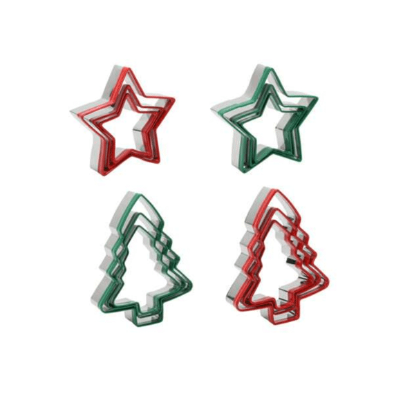 Kerst Koekjes Luxe Uitstekers Rvs 3 stuks Assortiment Prijs Per Stuk