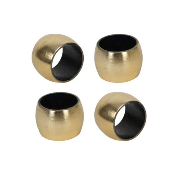 Servetringen Goud 4,5x4,5x3,5cm 4 Stuks
