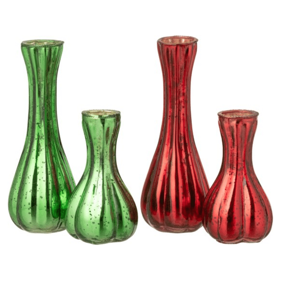J-line Vaas Rood/groen 17cm Assortiment