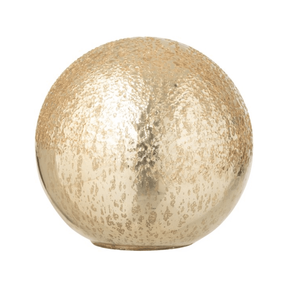 J-line Bal Led Glas Goud 14,5cm