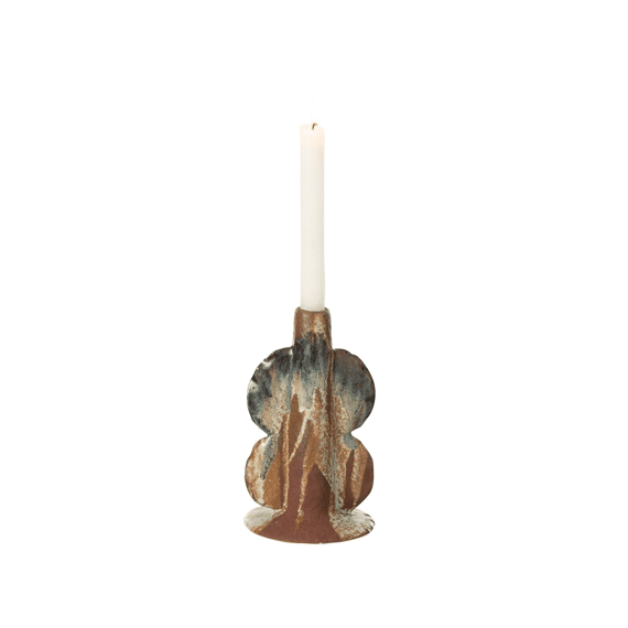 J-line Vaas Naga Keramiek Roestbruin 20cm