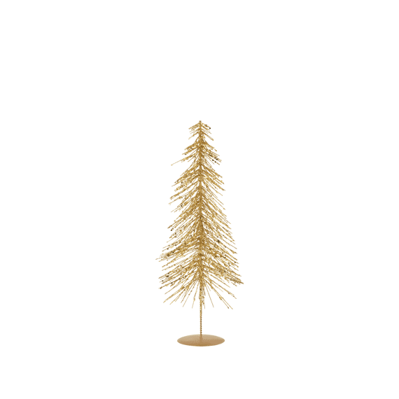 J-line Kerstboom Met Glitters Goud 45cm