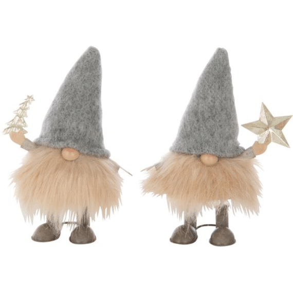 J-line Kerstman Met Ster 17,5cm Assortiment