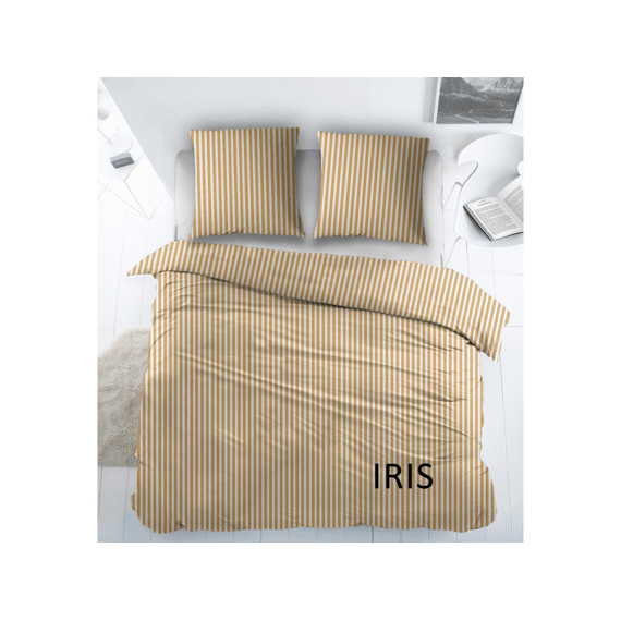 Dekbedovertrek Flanel Iris Yellow 140x220+1