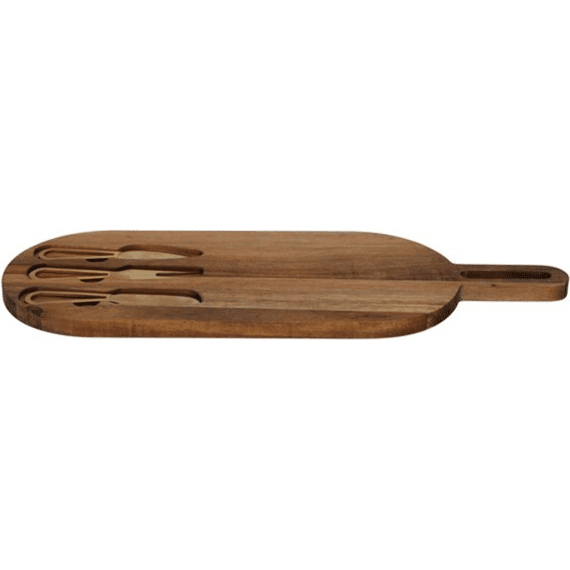 Serveerplank Met Goud Bestek