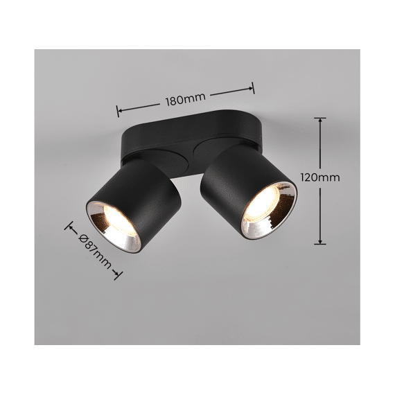 Trio Plafonniere Guayana 2xgu10 Max.10 W