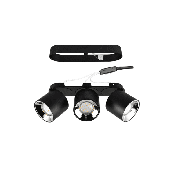 Trio Plafonniere Guayana 3xgu10 Max.10 W