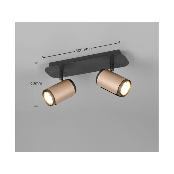 Trio Spot Gillan 2xgu10 Max.10 W