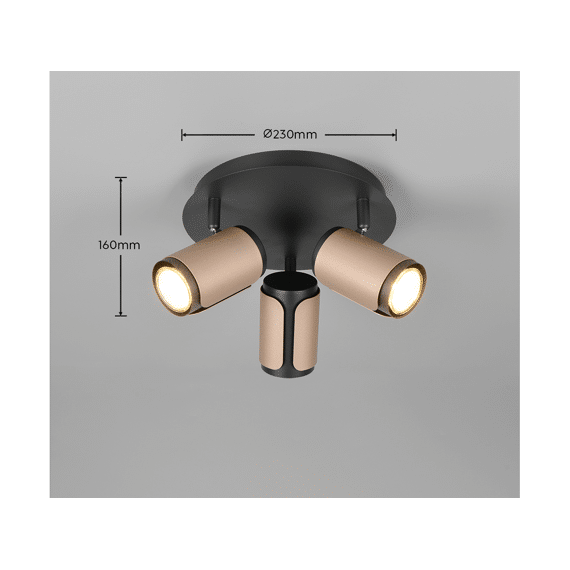 Trio Spot Gillan 3xgu10 Max.10 W