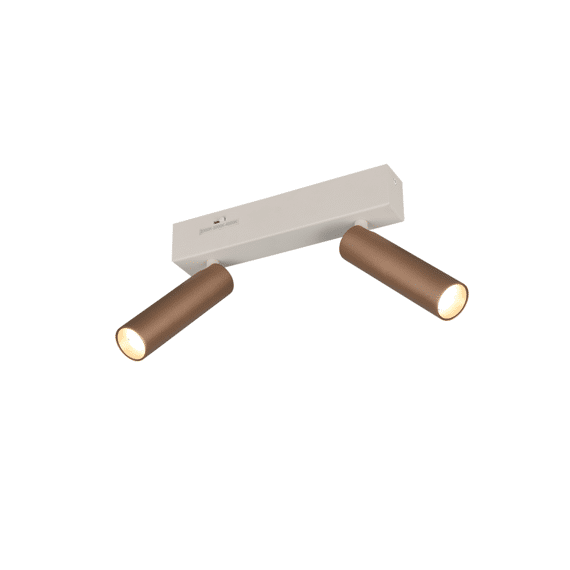 Trio Spot Ambala incl. 2 X LED 5.5 Watt 2300+3000+4000K 500 Lm