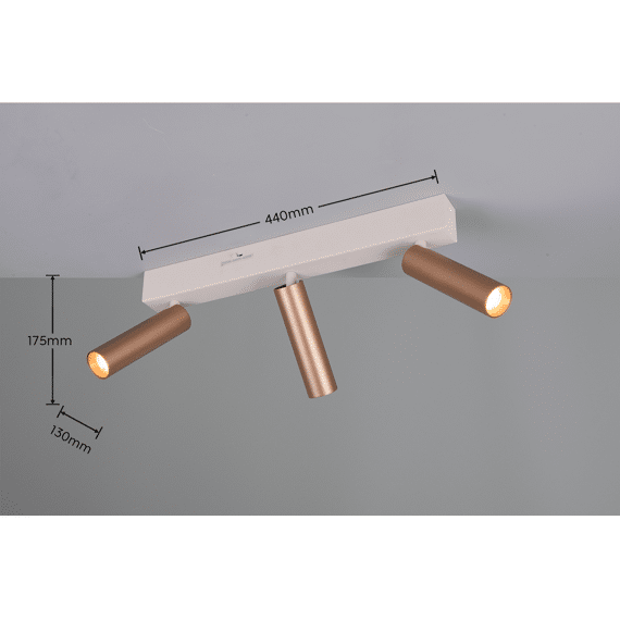 Trio Spot Ambala incl. 3 X LED 5.5 Watt 2300+3000+4000K 500 Lm