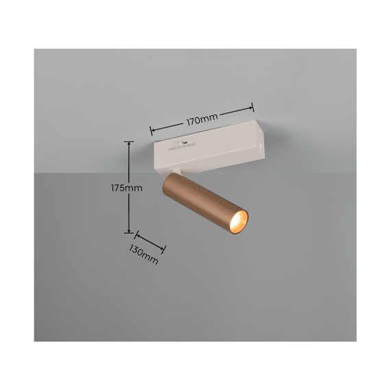Trio Spot Ambala incl. 1 X LED 5.5 Watt 2300+3000+4000K 500 Lm