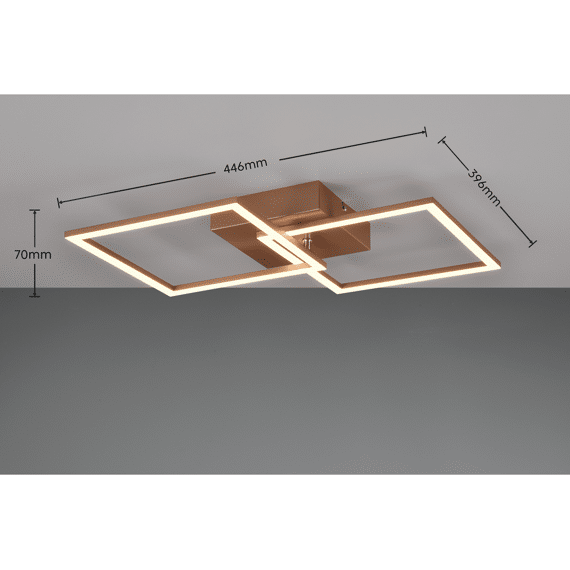 Reality Plafonniere Trail incl. 1 X LED 20 Watt 3000K 2250 Lm.