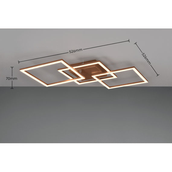 Reality Plafonniere Trail incl. 1 X LED 31 Watt 3000K 3550 Lm.