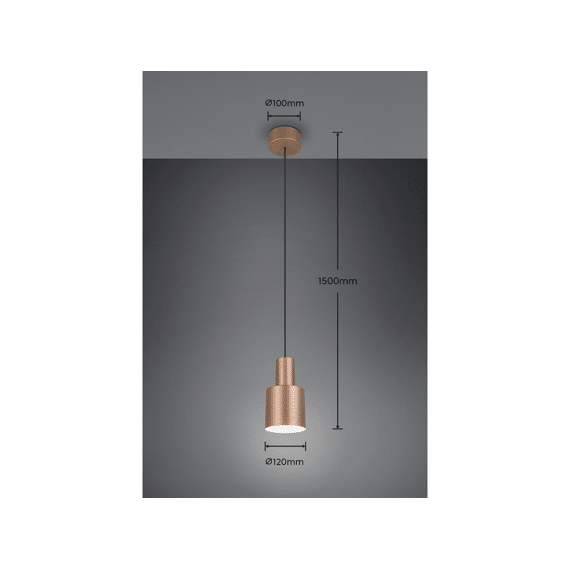 Trio Hanglamp Agudo 1xe27 Max.10 W