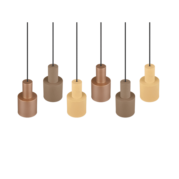 Trio Hanglamp Agudo 6xe27 Max.40 W metaal Taupe