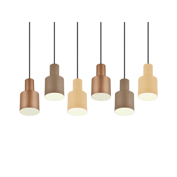 Trio Hanglamp Agudo 6xe27 Max.40 W metaal Taupe