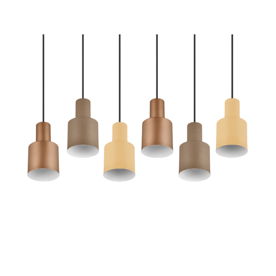 Trio Hanglamp Agudo 6xe27 Max.40 W metaal Taupe