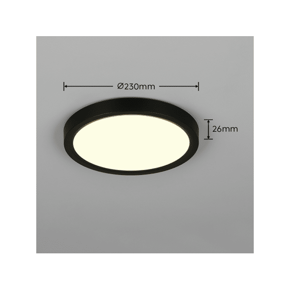 Reality Plafonniere Draco incl. 1 X LED 18 Watt 2300+3000+4000K 2300 Lm.