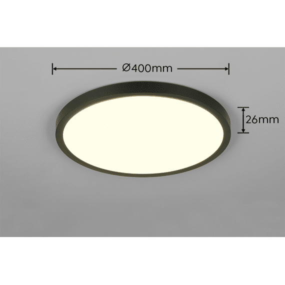 Reality Plafonniere Draco incl. 1 X LED 30 Watt 2300+3000+4000K 4000 Lm.