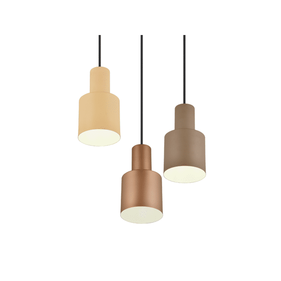 Trio Hanglamp Agudo 3xe27 Max.40 W metaal Taupe