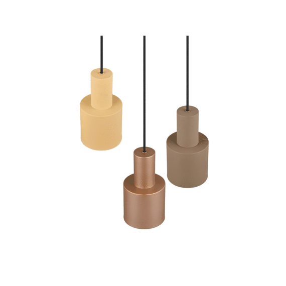 Trio Hanglamp Agudo 3xe27 Max.40 W metaal Taupe