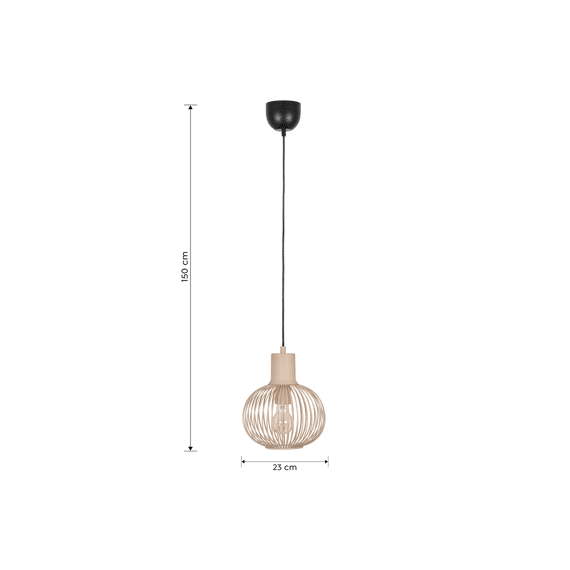 Trio Hanglamp Gila 1xe27 Max.10 W metaal