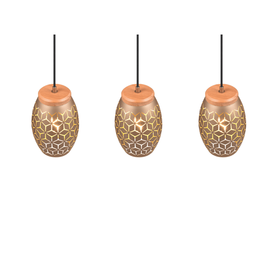 Reality Hanglamp Bidar 3xE27 Max.28 W