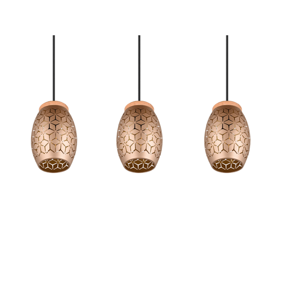 Reality Hanglamp Bidar 3xE27 Max.28 W