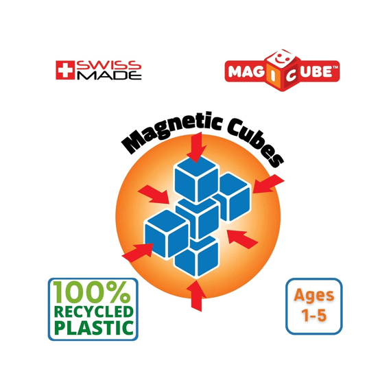 Geomag Magicube Full Color Recycled Crystal 8-delig
