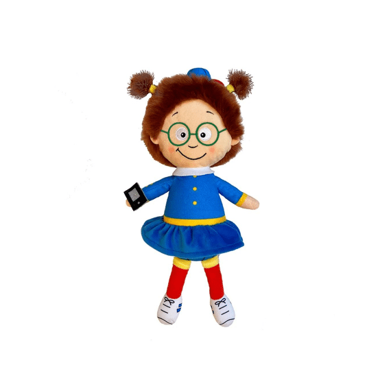 Spiekpietje Pop Anna Bruin Piekjeshaar Met Brilletje 30cm