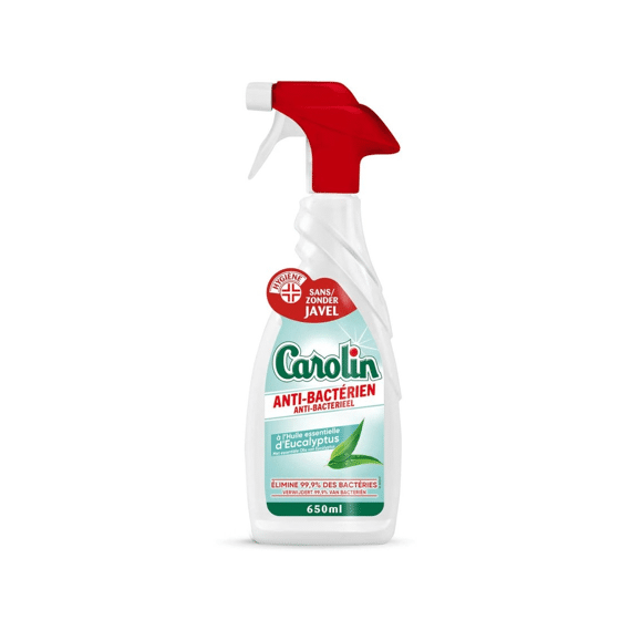 Carolin Reiniger Spray Ontvetter Anti Bacterieel Essentiele Olie Van Eucalyptus 650ml
