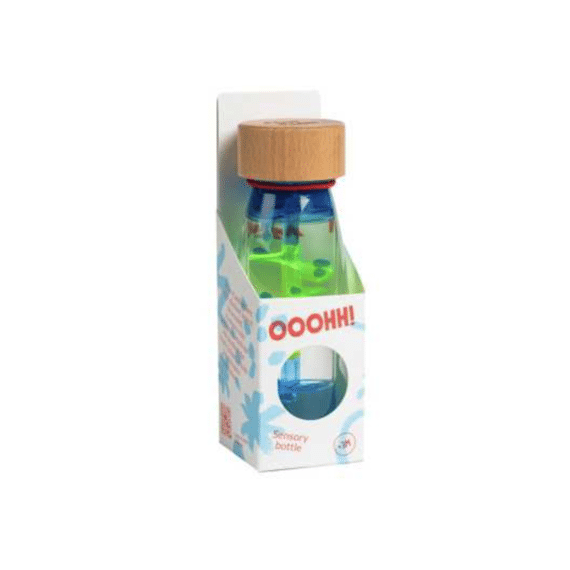 Petit Boum Sensorische Fles Spiral Blue