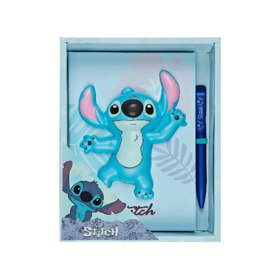Stitch Squishy Notebook En Pen In Giftbox